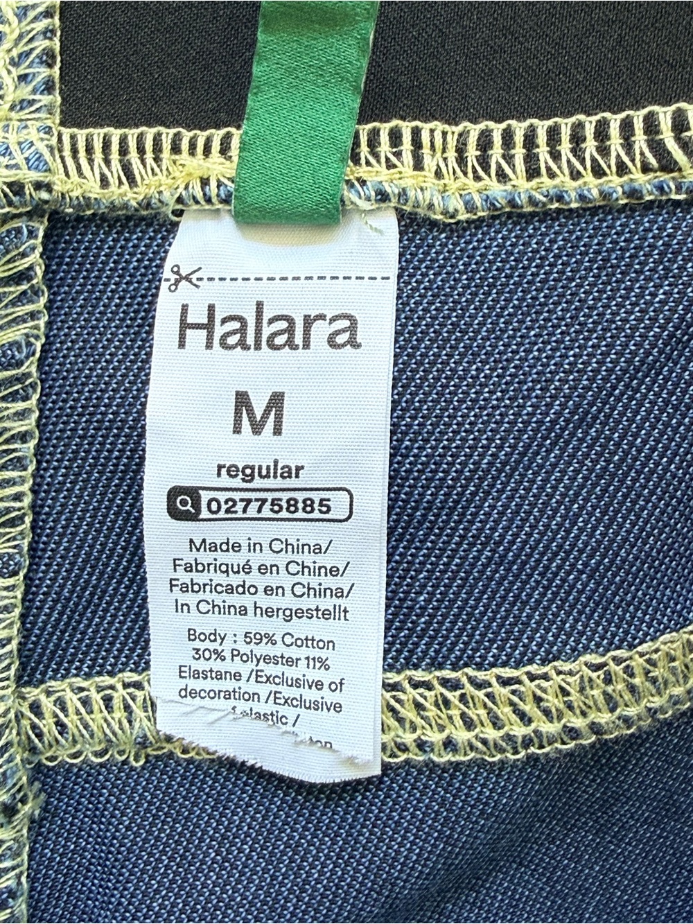 HALARA Blue Wide-Leg Pull-On Jeans NWOT - Picture 3 of 6